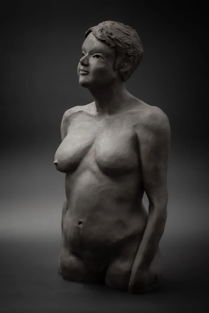 14-sculpture-gres-noir-humaines-michael-ezanno-la-chaize-giraud-Vendée-france