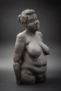 9-sculpture-gres-noir-humaines-michael-ezanno-la-chaize-giraud-Vendée-france